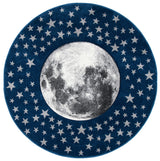 Safavieh Carousel Kids 100 5'-3" x 5'-3" Rug in Navy / Grey