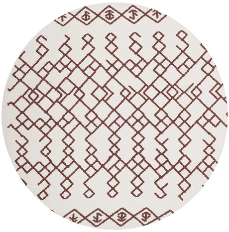 Safavieh Cedar Brook 6'-0" x 6'-0" Rug in Ivory / Rust