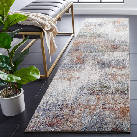 Safavieh Jasmine 2'-2" x 9'-0" Rug in Ivory / Blue