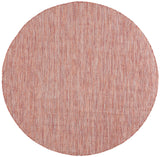Safavieh Courtyard 5'-3" x 5'-3" Rug in Red / Beige