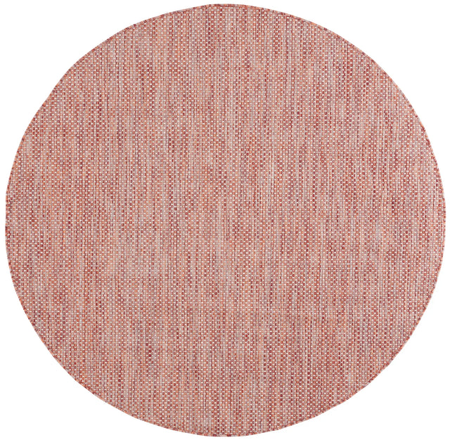 Safavieh Courtyard 5'-3" x 5'-3" Rug in Red / Beige