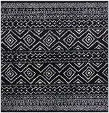 Safavieh Tulum 6'-7" x 6'-7" Rug in Black / Ivory