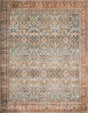 Loloi Layla Lay-04 Ocean / Rust Rugs - main flat