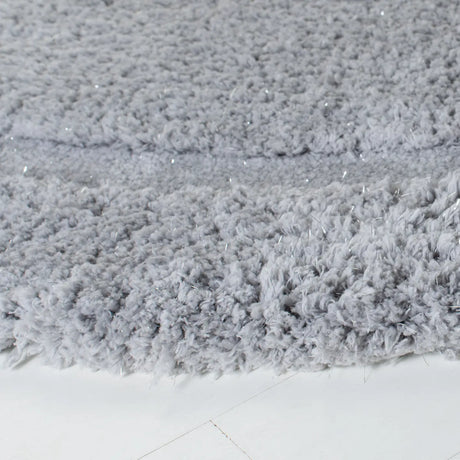 Safavieh Glamour Shag 6'-0" x 6'-0" Rug in Grey
