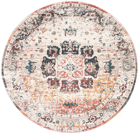 Safavieh Carlyle 200 6'-7" x 6'-7" Rug in Ivory / Blue