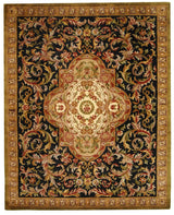 Safavieh Classic 9'-6" x 13'-6" Rug in Black / Beige