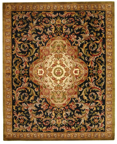 Safavieh Classic 9'-6" x 13'-6" Rug in Black / Beige