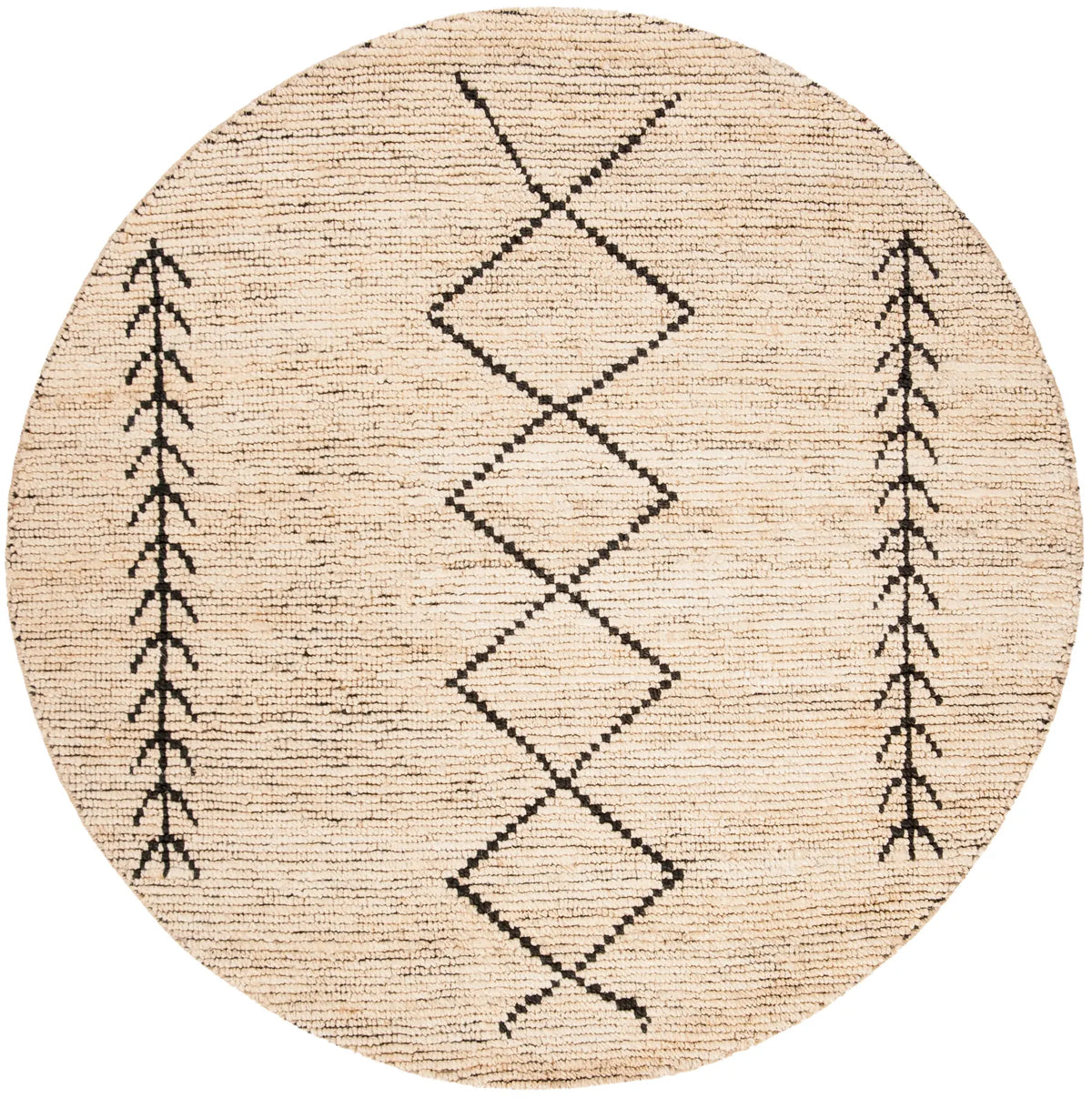 Safavieh Bohemian 6'-0" x 6'-0" Rug in Ivory / Black