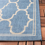 Safavieh Courtyard 5'-3" x 7'-7" Rug in Blue / Beige