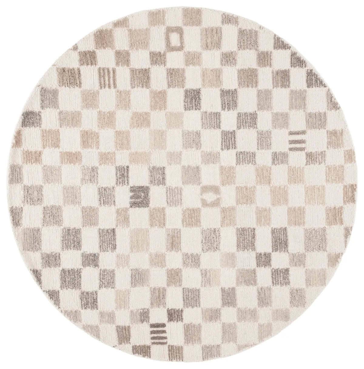 Safavieh Ebony 6'-0" x 6'-0" Rug in Natural / Beige