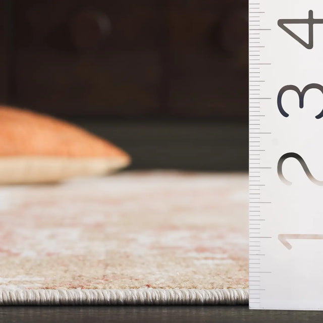 Safavieh Bayside 4'-0" x 6'-0" Rug in Ivory / Orange Beige