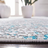 Safavieh Amelia 4'-5" x 6'-5" Rug in Grey / Turquoise