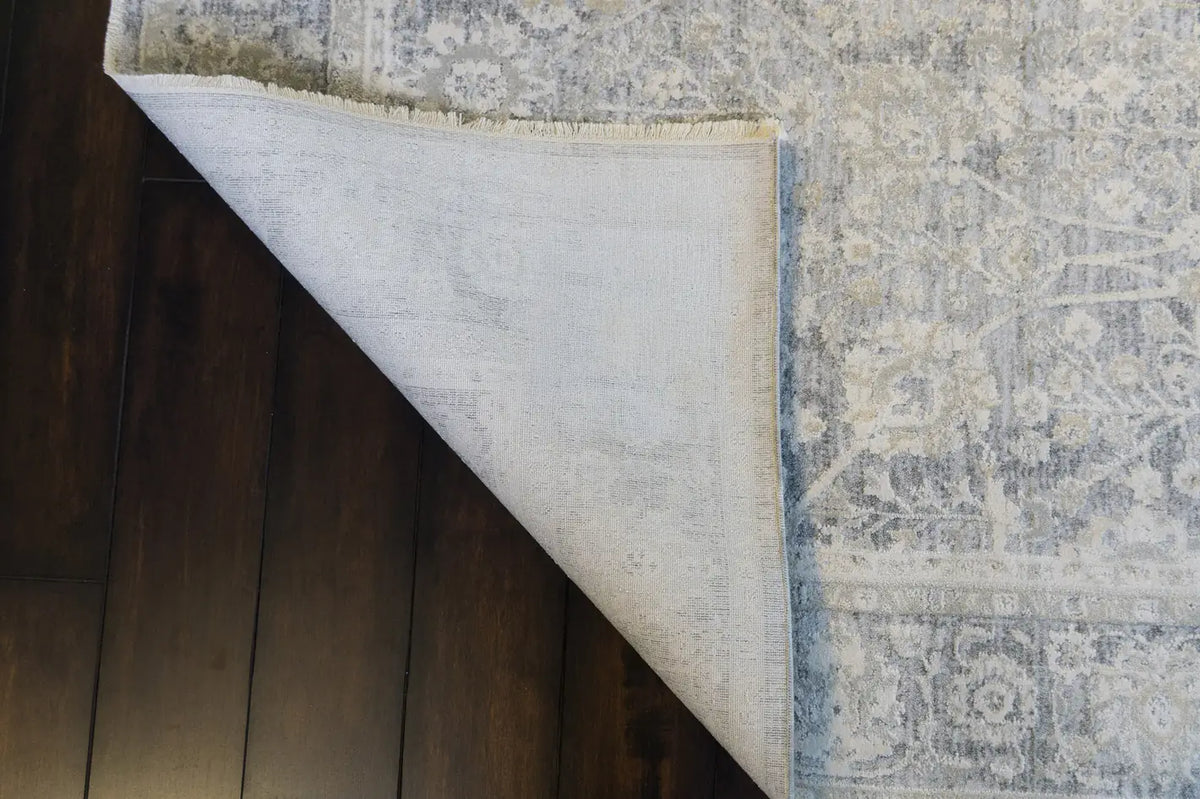 Dynamic Rugs Canyon 15470 Power Loomed Traditional Grey/Cream Rug - Corner