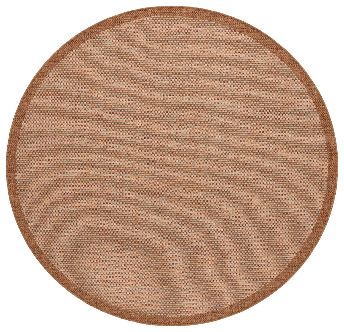 Safavieh Wicker 6'-7" x 6'-7" Rug in Natural / Brown