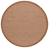Safavieh Wicker 6'-7" x 6'-7" Rug in Natural / Brown