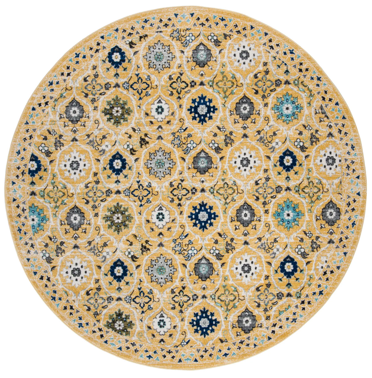 Safavieh Evoke 6'-7" x 6'-7" Rug in Gold / Ivory