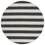 Safavieh Courtyard 6'-7" x 6'-7" Rug in Ivory / Black