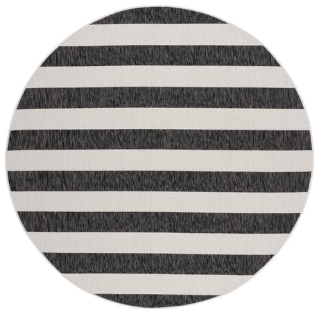 Safavieh Courtyard 6'-7" x 6'-7" Rug in Ivory / Black