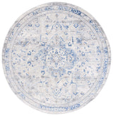 Safavieh Shivan 100 6'-7" x 6'-7" Rug in Ivory / Blue