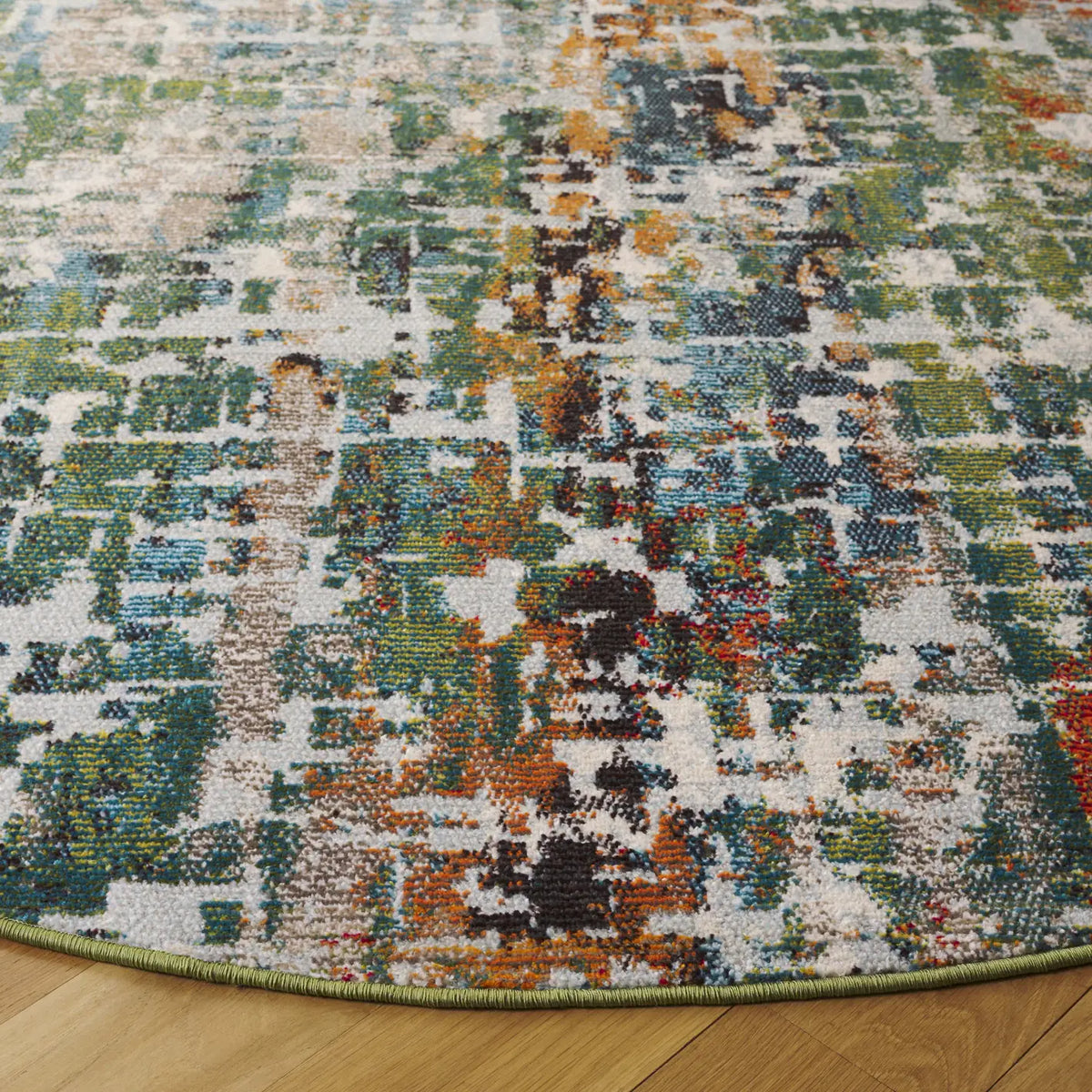 Safavieh Madison 6'-7" x 6'-7" Rug in Sage / Rust