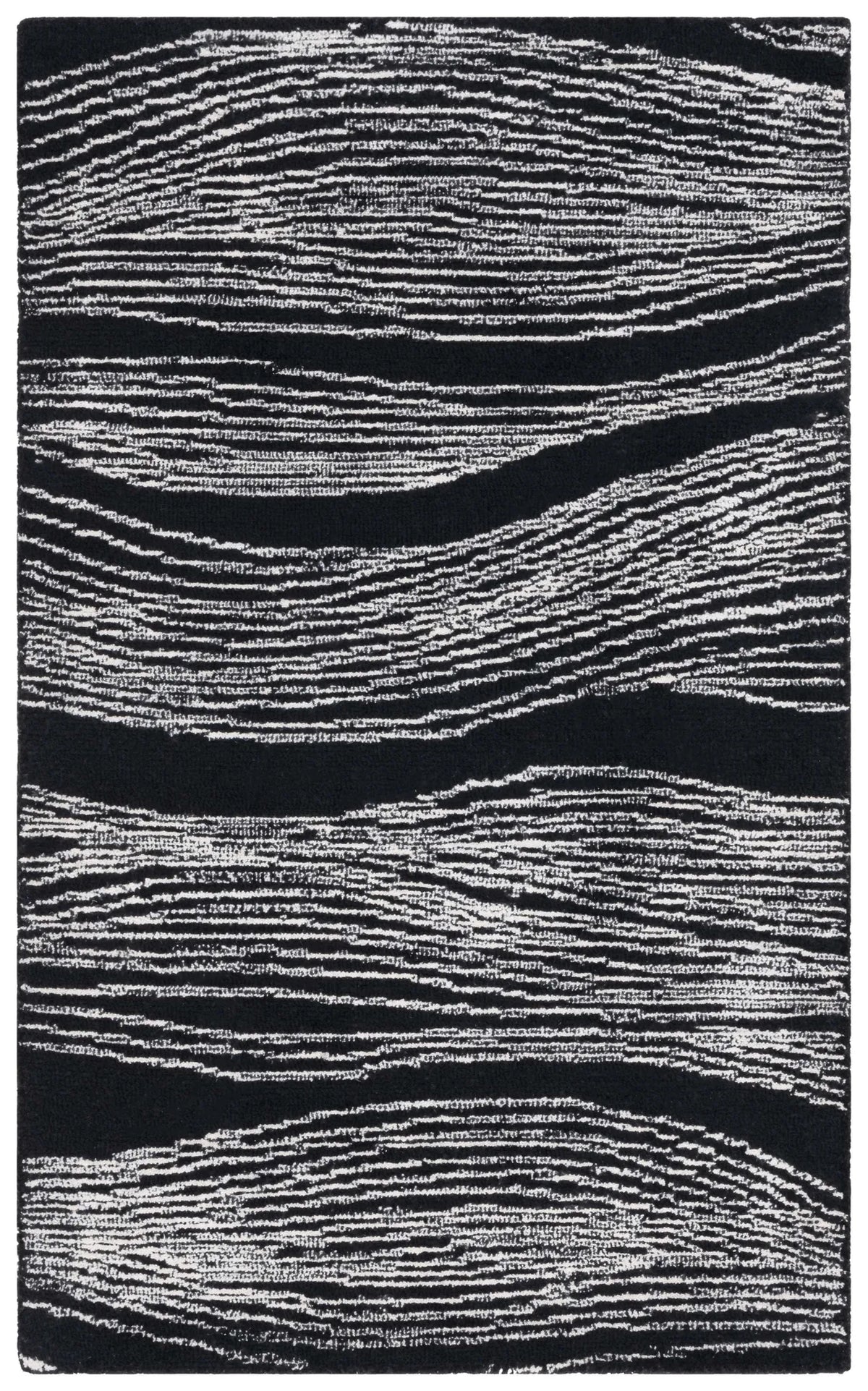 Safavieh Metro 3'-0" x 5'-0" Rug in Black / Ivory