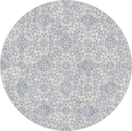Dynamic Rugs Ancient Garden 57162 Silver / Grey Rugs - Round