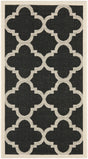 Safavieh Courtyard 2'-0" x 3'-7" Rug in Black / Beige