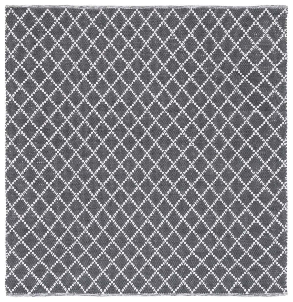 Safavieh Montauk 6'-0" x 6'-0" Rug in Dark Grey / Ivory