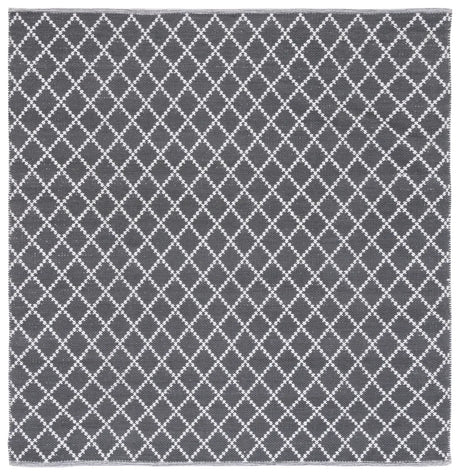 Safavieh Montauk 6'-0" x 6'-0" Rug in Dark Grey / Ivory