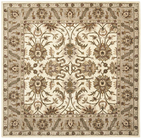Safavieh Royalty 7'-0" x 7'-0" Rug in Ivory / Dark Beig