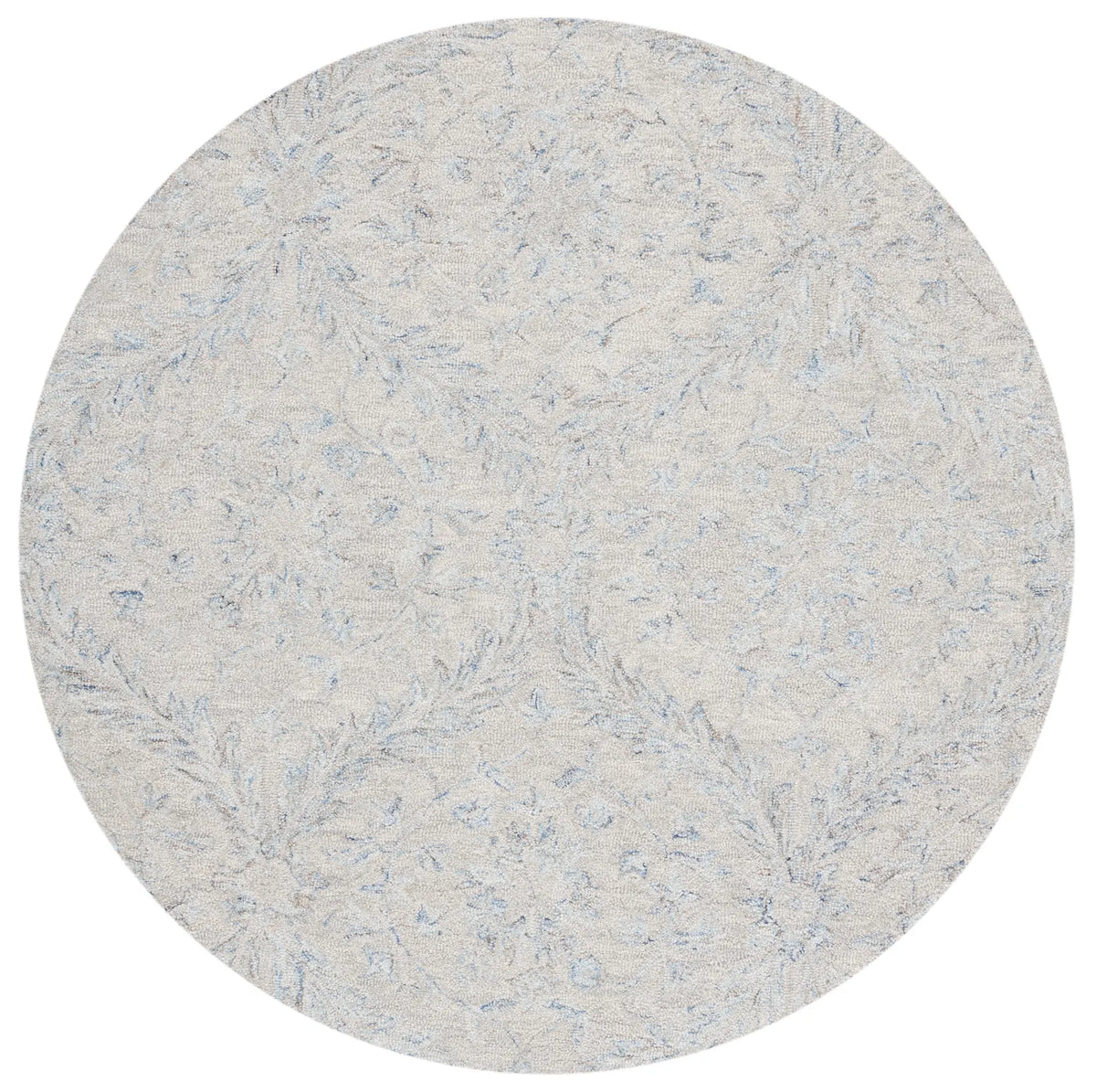 Safavieh Micro-Loop 5'-0" x 5'-0" Rug in Grey / Blue