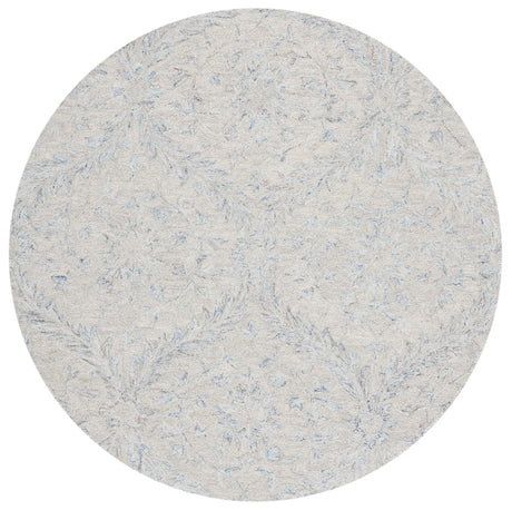 Safavieh Micro-Loop 5'-0" x 5'-0" Rug in Grey / Blue