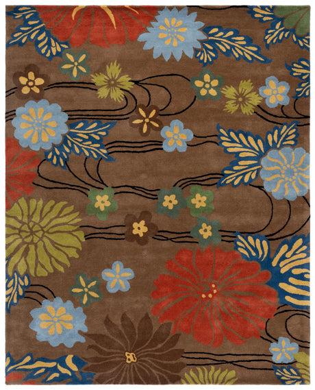 Safavieh Soho 9'-6" x 13'-6" Rug in Brown / Multi