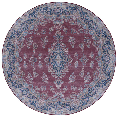 Safavieh Tucson 6'-0" x 6'-0" Rug in Red / Navy