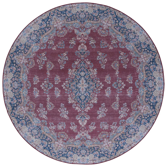 Safavieh Tucson 6'-0" x 6'-0" Rug in Red / Navy