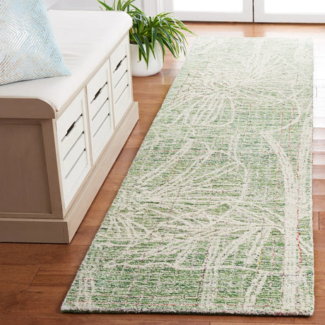 Safavieh Metro 2'-3" x 9'-0" Rug in Green / Ivory