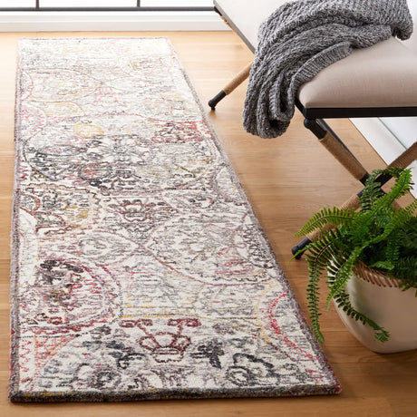 Safavieh Metro 2'-3" x 9'-0" Rug in Ivory / Red