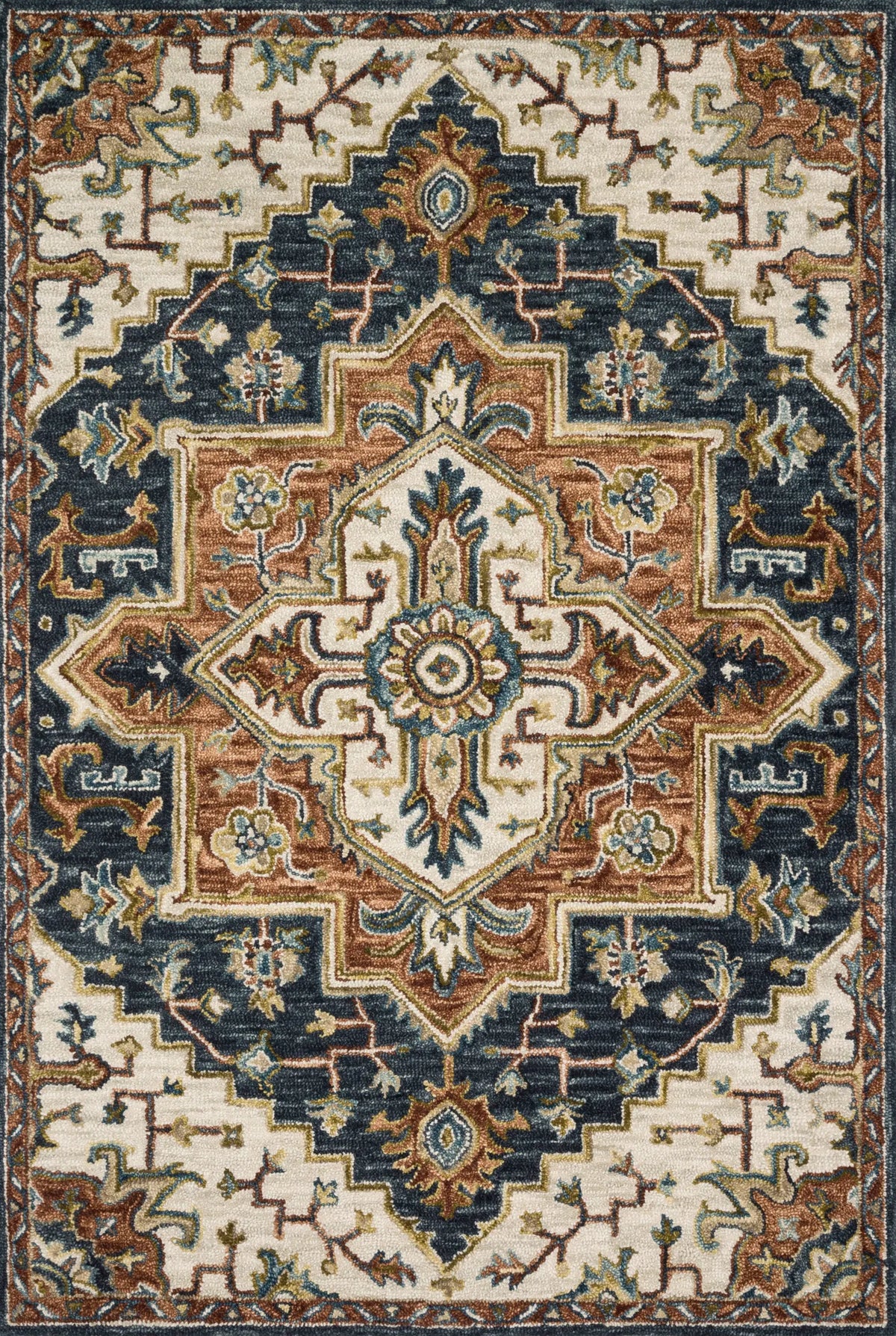Loloi Victoria Vk-19 Blue / Multi Rugs - main flat