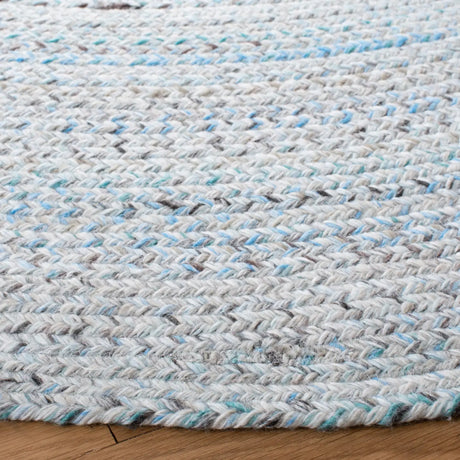 Safavieh Braided 6'-0" x 6'-0" Rug in Blue / Grey