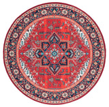 Safavieh Tucson 6'-0" x 6'-0" Rug in Red / Blue