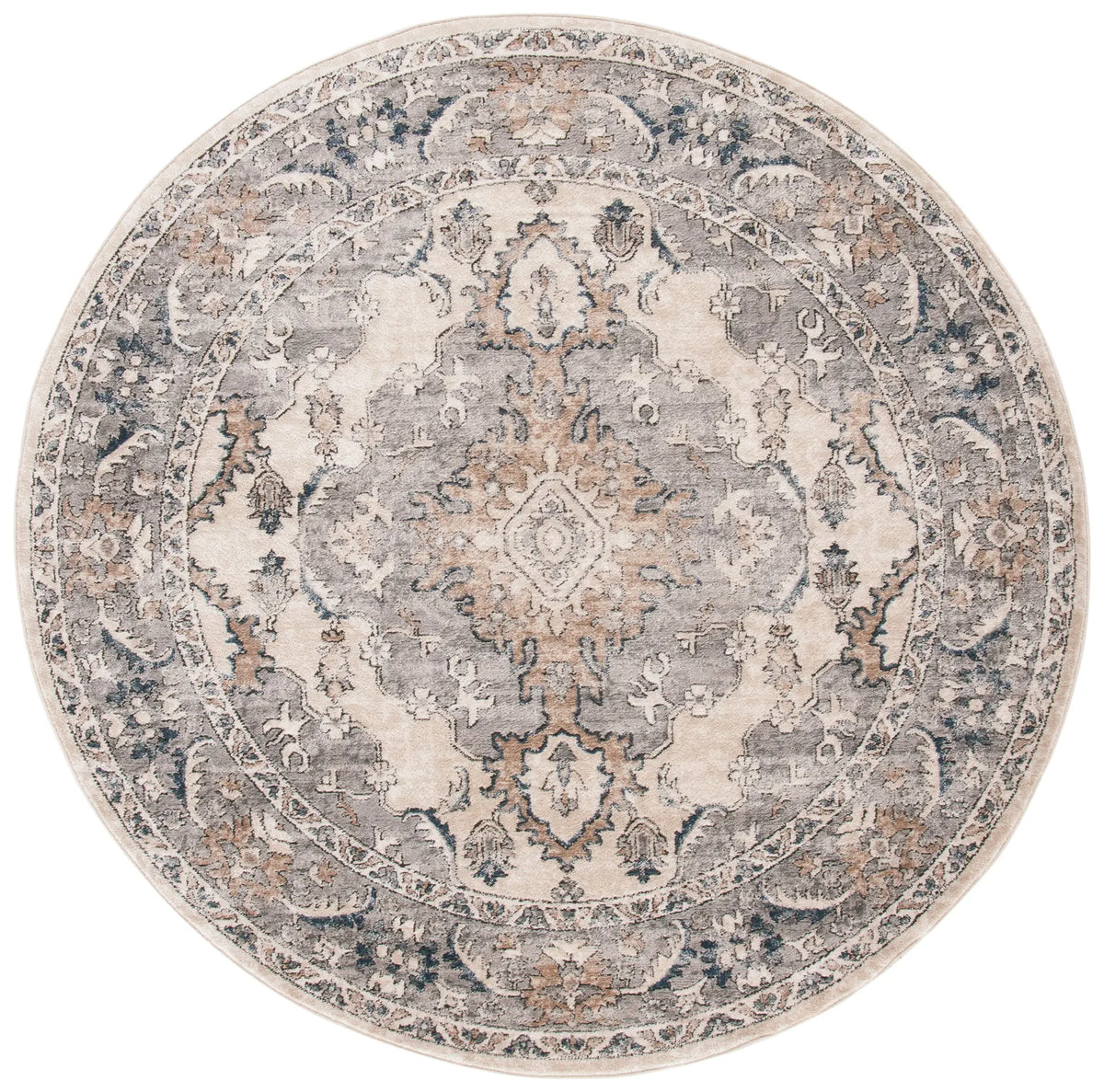 Safavieh Martha Stewart 6'-7" x 6'-7" Rug in Beige / Grey