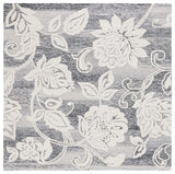 Safavieh Jardin 6'-0" x 6'-0" Rug in Black / Ivory