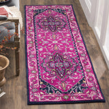 Safavieh Bellagio 2'-3" x 7'-0" Rug in Pink / Navy