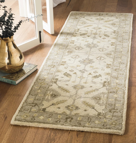 Safavieh Royalty 2'-3" x 7'-0" Rug in Cream / Light Grey