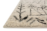 Loloi Emory EB-09 Heather Gray / Black Rug - rug corner