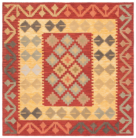 Safavieh Aspen 7'-0" x 7'-0" Rug in Red / Gold