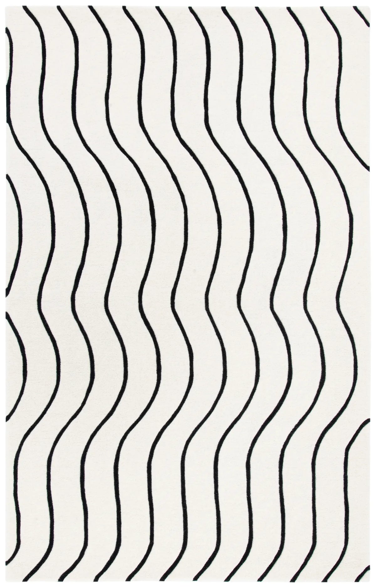 Safavieh Fifth Avenue 4'-0" x 6'-0" Rug in Ivory / Black