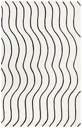 Safavieh Fifth Avenue 4'-0" x 6'-0" Rug in Ivory / Black