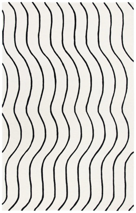 Safavieh Fifth Avenue 4'-0" x 6'-0" Rug in Ivory / Black
