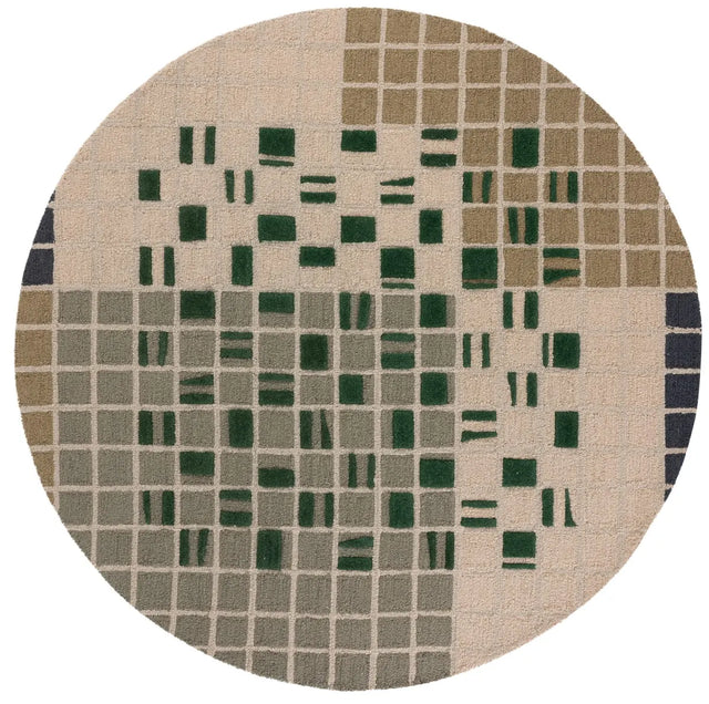 Safavieh Genre 6'-0" x 6'-0" Rug in Green / Beige